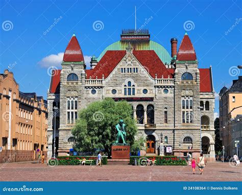 The Finnish National Theater, Helsinki Editorial Stock Image - Image of