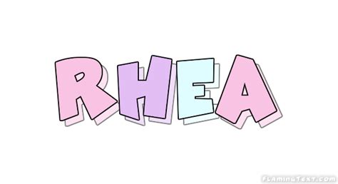 Rhea Logo Herramienta De Diseño De Nombres Gratis De Flaming Text