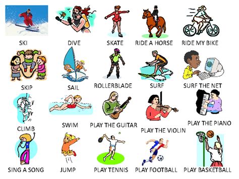 Free Time And Leisure Activities Vocabulary In English