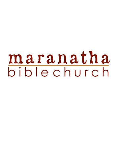 Maranatha Bible Church Logo On Behance