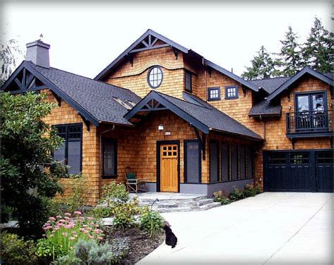 40 Exterior House Colors With Brown Roof Craftsman House Brick