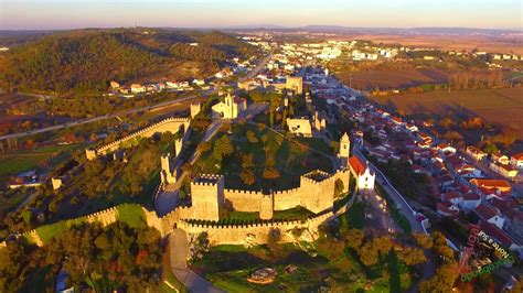 Castelo Montemor O Velho 4k Vídeo Aéreo Descobrindo Portugal Norte