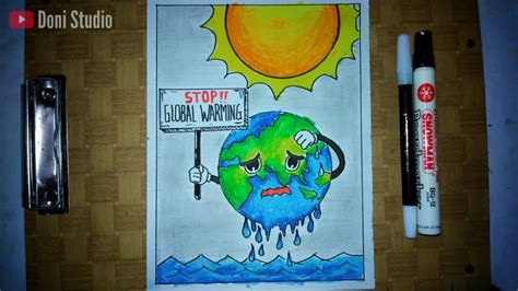 Untuk mencegah terjadinya pemanasan global (global warming) yang semakin parah, kita perlu mengubah pola pikir masyarakat. Contoh Poster Global Warming Loliasian