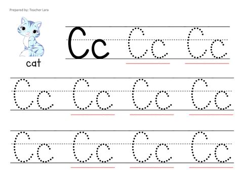 Each letter has a green dot to show the child where to begin tracing. Tracing Letters - Made By Teachers