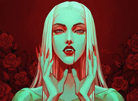 Artstation Carmilla Ajgiel Vampire Art Vampire Drawings Character Art