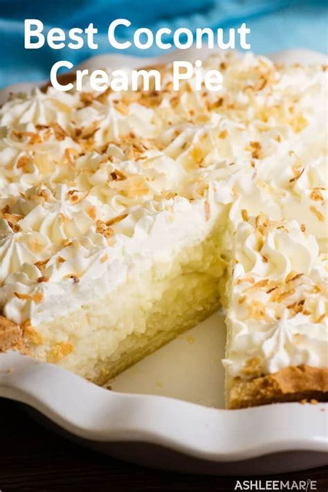 Coconut Cream Pie Ashlee Marie Real Fun With Real Food Coconut Cream Pie Recipes Coconut