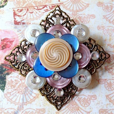 Make A Button Brooch · How To Make A Button Brooch · Jewelry On Cut Out