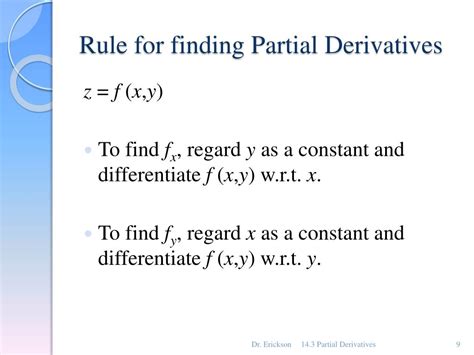 Ppt Chapter 14 Partial Derivatives Powerpoint Presentation Free