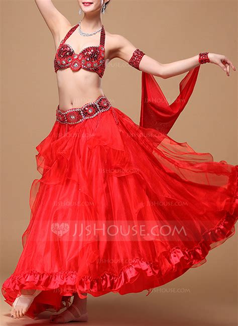 Womens Dancewear Cotton Polyester Chiffon Belly Dance Outfits 115086467 Dancewear Jjshouse