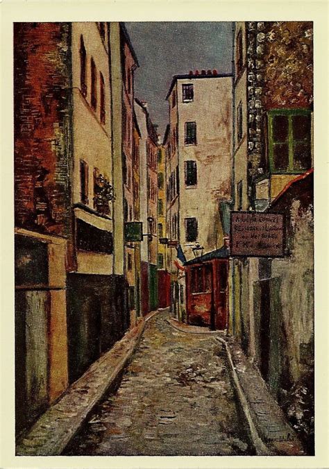 Maurice Utrillo Rue De Venise In Paris Fine Art Postcard Ebay