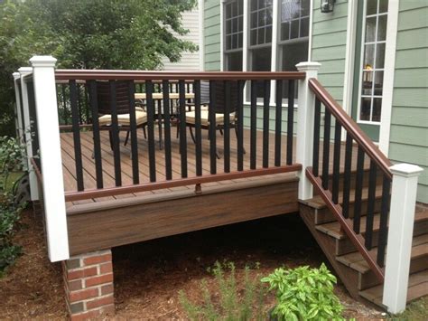 Outside deck posts and rail suggestions. Installed TREX decking and hand rails on back deck ...