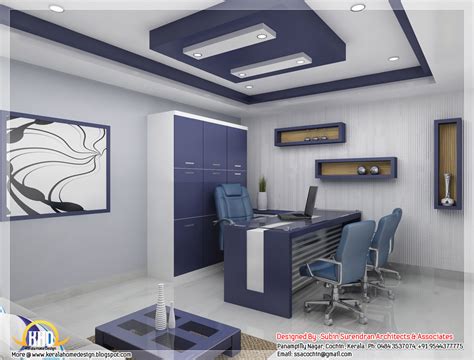Beautiful 3D interior office designs - Kerala home design ...