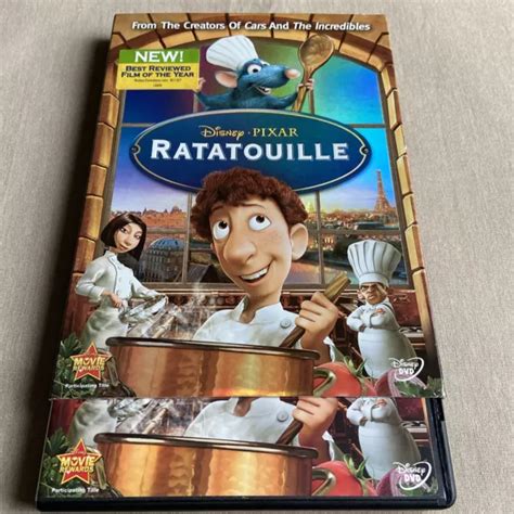 Disney Pixar Ratatouille Dvd 2007 W Guide And Slipcover Animated