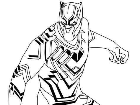 Black Panther Coloring Pages Best Coloring Pages For Kids Superhero