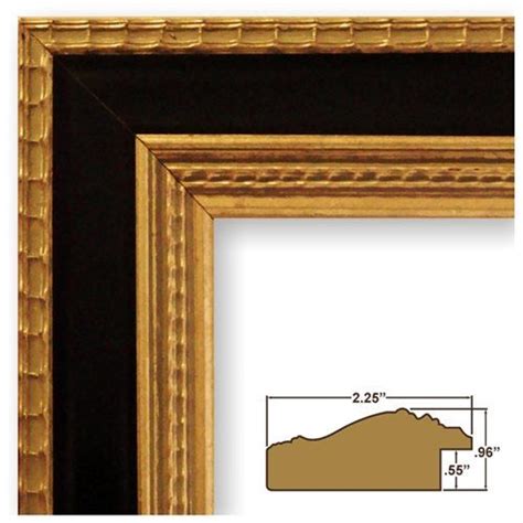 24x36 Picture Poster Frame Ornate Finish 225 Wide Gold With