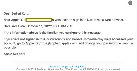 Your Apple Id Was Used To Sign In To Icloud Via Web Browser What Does