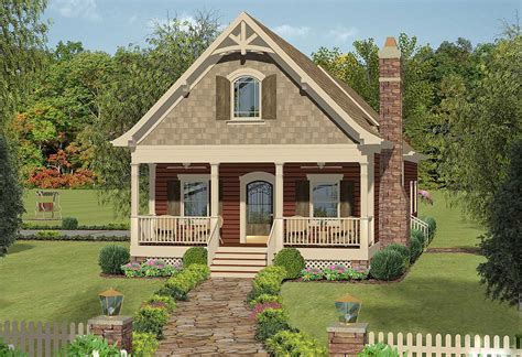 Narrow Lot Cottage With In Law Suite 20079ga Architectural Designs