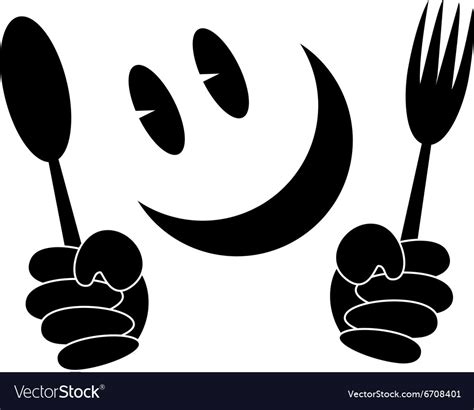 Hungry Face Royalty Free Vector Image Vectorstock