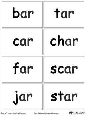 Index cards are ideal for organizing and condensing information into its critical points, but filling out each card by hand can be inefficient and laborious. AR Word Family Flash Cards | Vocabulary words, Phonics and ...