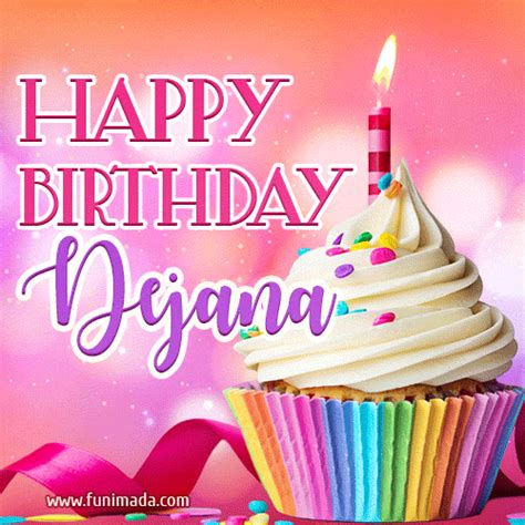 Happy Birthday Dejana Lovely Animated  — Download On