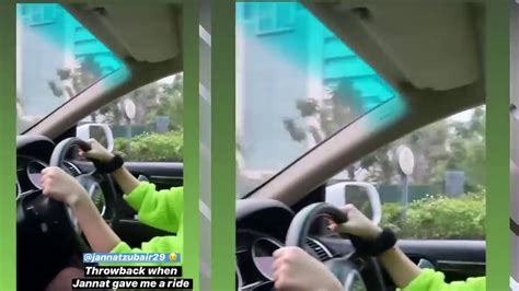 Jannat Zubair Driving Car First Video With Anushka Sen And Ayaan Must Watch 2019 Youtube