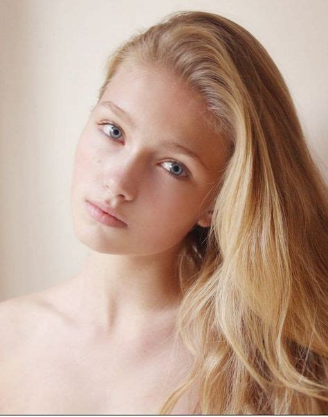 Beautiful And Innocent Such Natural Beauty Women Pale Blonde Blonde Hair Blue Eyes Hair