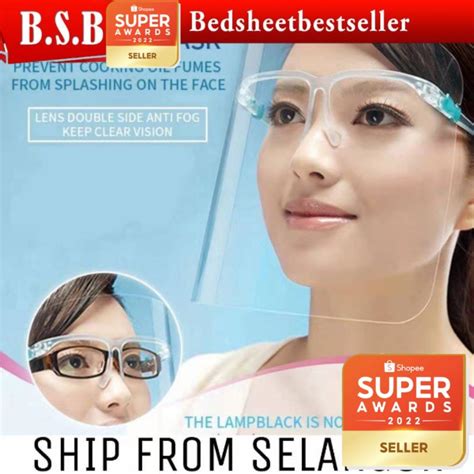 B S B Ready Stock Face Shield Anti Virus Face Protection Eye Protection Anti Saliva Extra