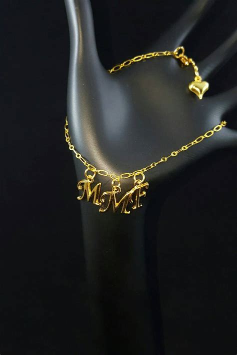 mmf mfm fmf hotwife anklet jewelry swinger jewelry gold plated etsy