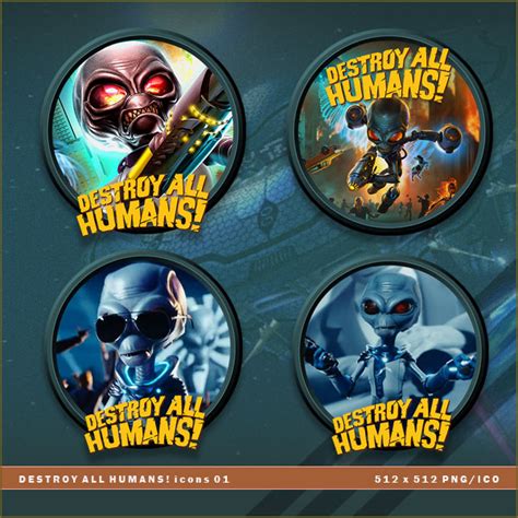 Destroy All Humans Icons By Brokennoah On Deviantart