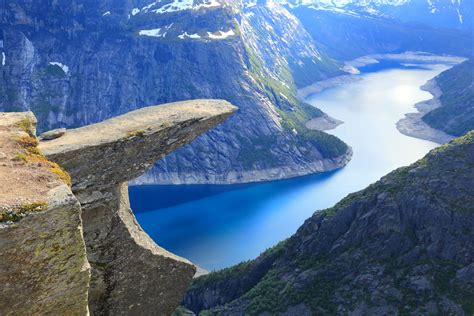 Trolltunga Norway Breathtaking Places Tourist Attraction