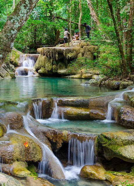 The Erawan Waterfalls Park Thailand Mostbeautifulpages Beautiful