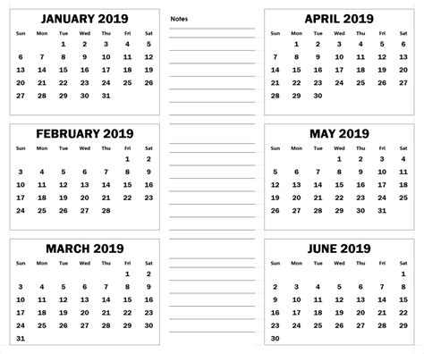 Impressive Calenders With 6 Months Showing Printable Blank Calendar