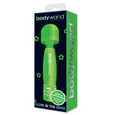 bodywand glow in the dark mini vibrating wand massager sexyland