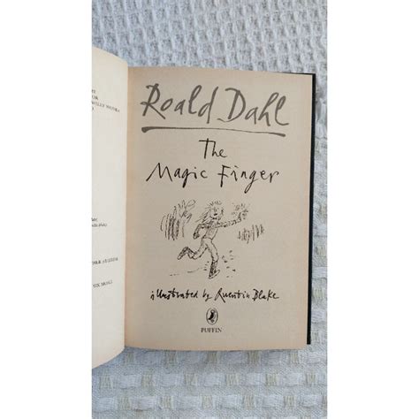 Livro O dedo Mágico Roald Dahl Importado Capa Dura Shopee Brasil