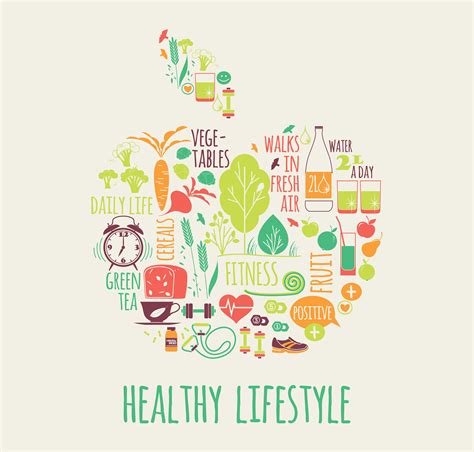 Vector illustration of Healthy lifestyle. - Download Free ...