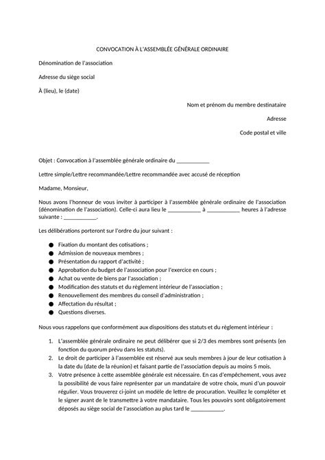 Convocation assemblée générale : tout savoir