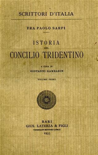 Istoria Del Concilio Tridentino Sarpifra Paolo Barnebys