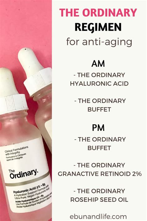 The Ordinary Skincare Routine Anti Aging The Ordinary Skincare