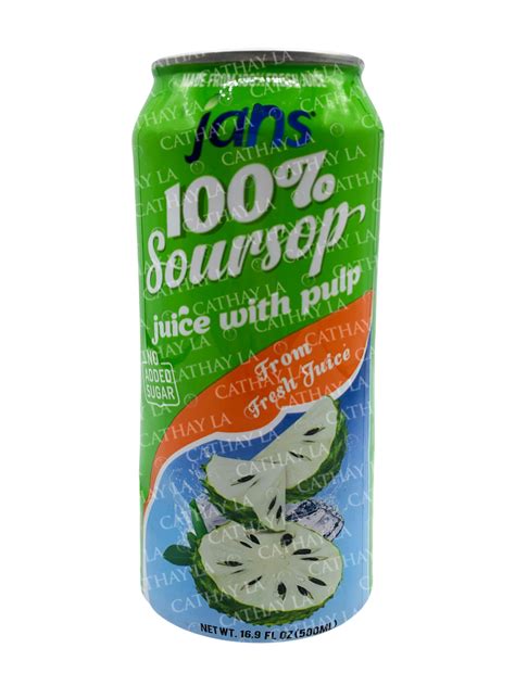 Jans Soursop Juice Wpulp Can Cathay La