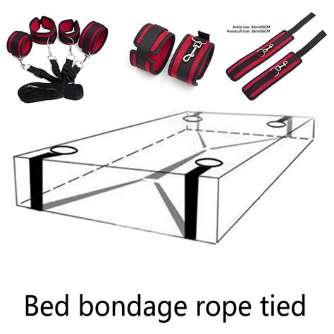 Handcuffs Bdsm Bondage Set Erotic Under Bed Bdsm Slave Games Restraint System Erotic Sex Toys