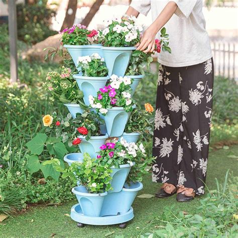 Stand Stacking Planters Strawberry Planting Pots Hot Sell In 2021
