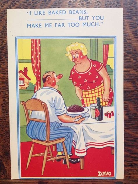 saucy comicard postcard e marks no 2386 david cartoon jokes postcard vintage postcards