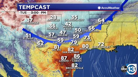 Cold Front Blows Into Houston Late This Evening