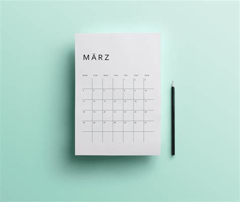 2024 Kalender Druckbar Deutsch 2024 Monatlicher Kalender Zum Ausdrucken