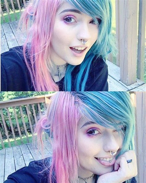 See This Instagram Photo By Ledamonsterbunnypage Likes Neon Hair Pastel Hair Blue Hair