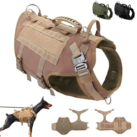 Durable Nylon Dog Harness Tactical Military K9 Working Dog Etsy