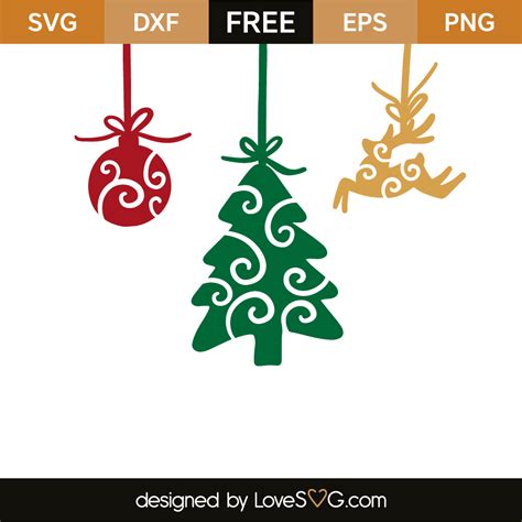 Christmas ornaments | Lovesvg.com