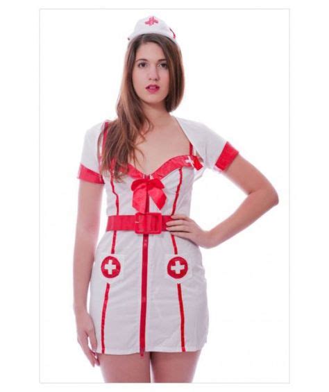Adult Woman S Hospital Honey Sexy White Nurse Fancy Dress Costume Naughty Sexy Nurses