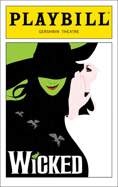 Wicked Broadway Gershwin Theatre Playbill