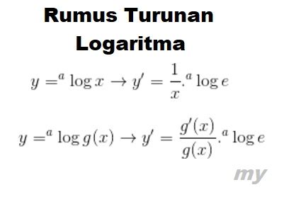 Y = ²log x → y' = 1/x. Contoh Soal Integral Fungsi Logaritma - IlmuSosial.id